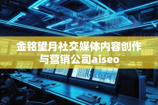 金銘望月社交媒體內容創作與營銷公司aiseo
