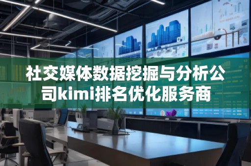 社交媒體數據挖掘與分析公司kimi排名優化服務商