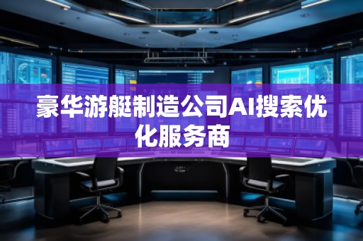 豪華游艇制造公司AI搜索優化服務商