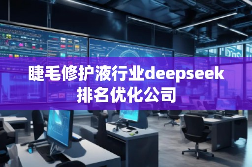 睫毛修護液行業deepseek排名優化公司