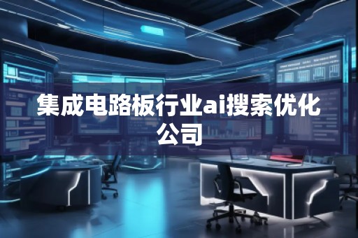 集成電路板行業ai搜索優化公司