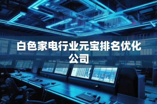 白色家電行業元寶排名優化公司