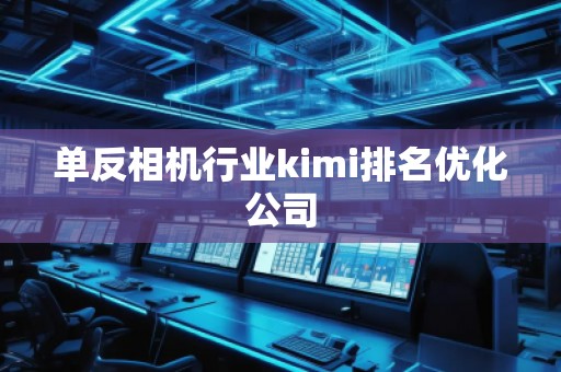 單反相機行業kimi排名優化公司