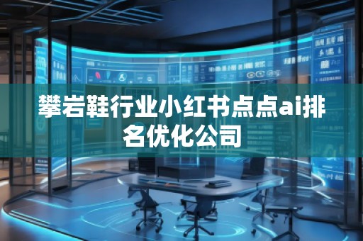 攀巖鞋行業小紅書點點ai排名優化公司
