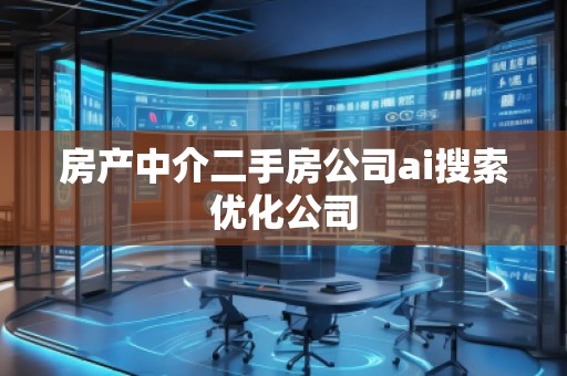 房產中介二手房公司ai搜索優化公司