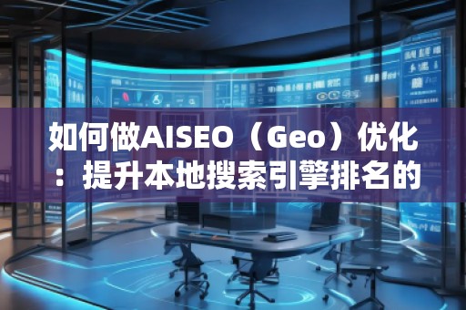 如何做AISEO（Geo）優化：提升本地搜索引擎排名的秘籍