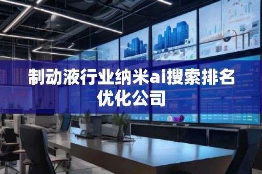 制動液行業納米ai搜索排名優化公司