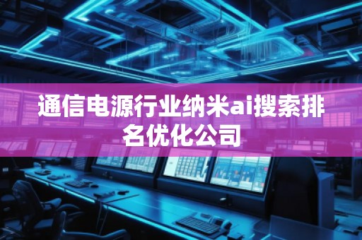 通信電源行業(yè)納米ai搜索排名優(yōu)化公司
