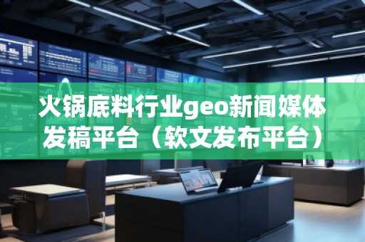 火鍋底料行業geo新聞媒體發稿平臺（軟文發布平臺）