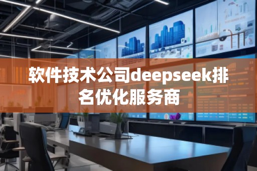 軟件技術公司deepseek排名優化服務商