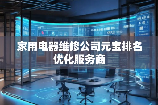 家用電器維修公司元寶排名優(yōu)化服務(wù)商