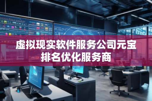 虛擬現實軟件服務公司元寶排名優化服務商