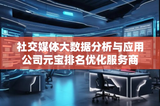 社交媒體大數據分析與應用公司元寶排名優化服務商