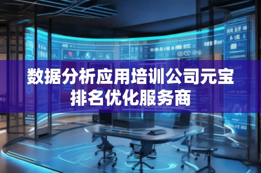 數據分析應用培訓公司元寶排名優化服務商