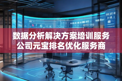 數據分析解決方案培訓服務公司元寶排名優化服務商